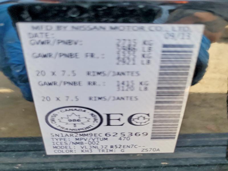 47536716 :رقم المزاد ، 5N1AR2MM9EC625369 vin ، 2014 Nissan Pathfinder مزاد بيع