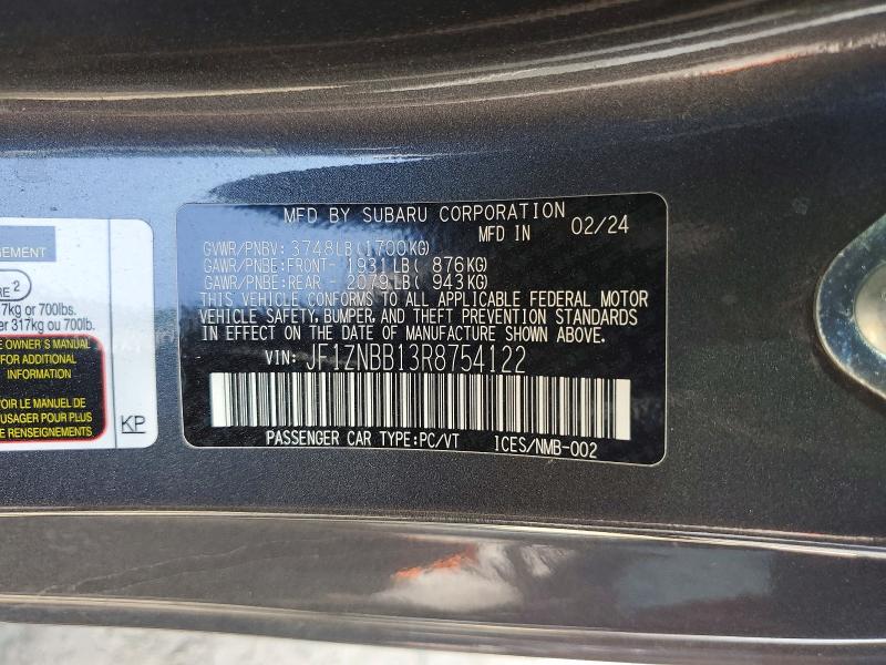 Продажа на аукционе авто 2024 Toyota Gr86, vin: JF1ZNBB13R8754122, номер лота: 47221946