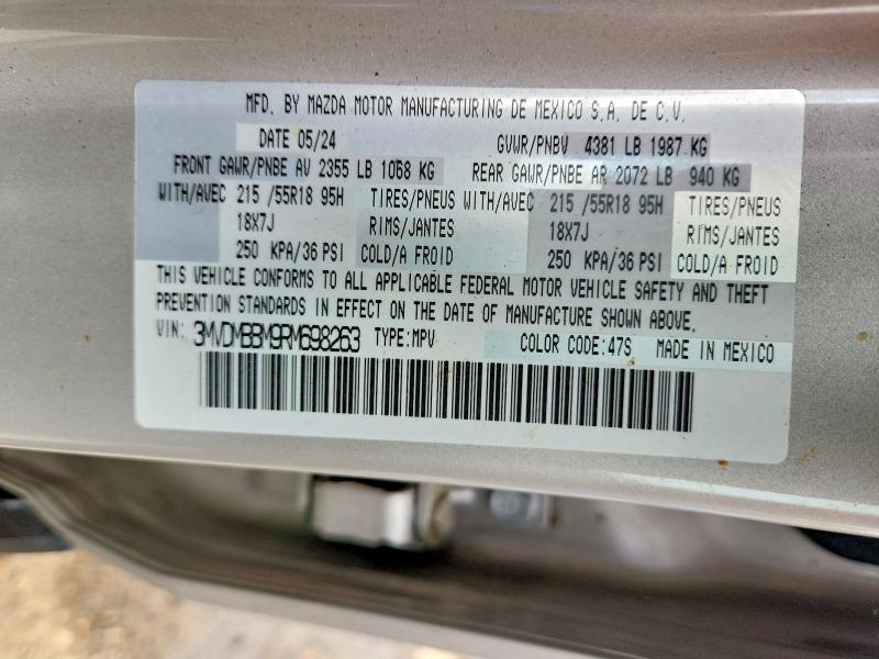 Продаж на аукціоні авто 2024 Mazda Cx-30, vin: 3MVDMBBM9RM698263, номер лоту: 48259336