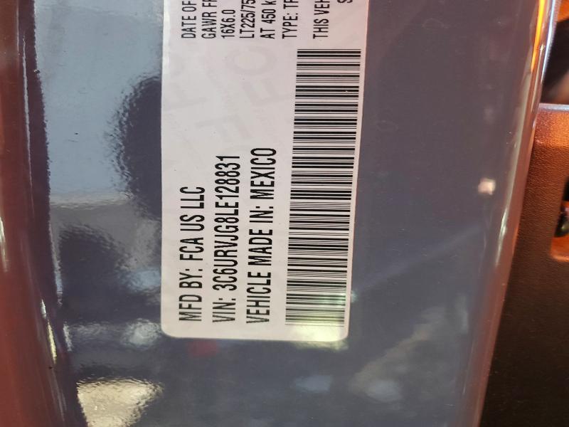 Продаж на аукціоні авто 2020 Ram Promaster 3500, vin: 3C6URVJG8LE128831, номер лоту: 79621515