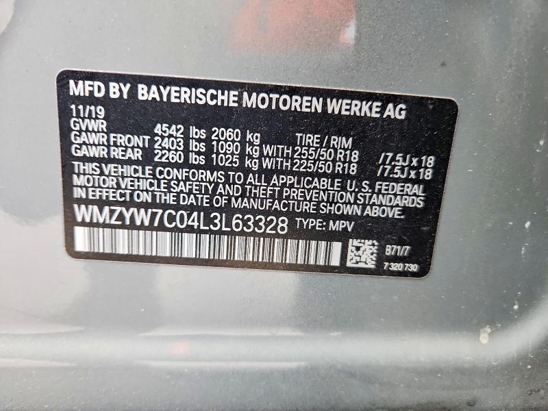 2020 Mini Cooper მანქანა იყიდება აუქციონზე, vin: WMZYW7C04L3L63328, აუქციონის ნომერი: 42021126