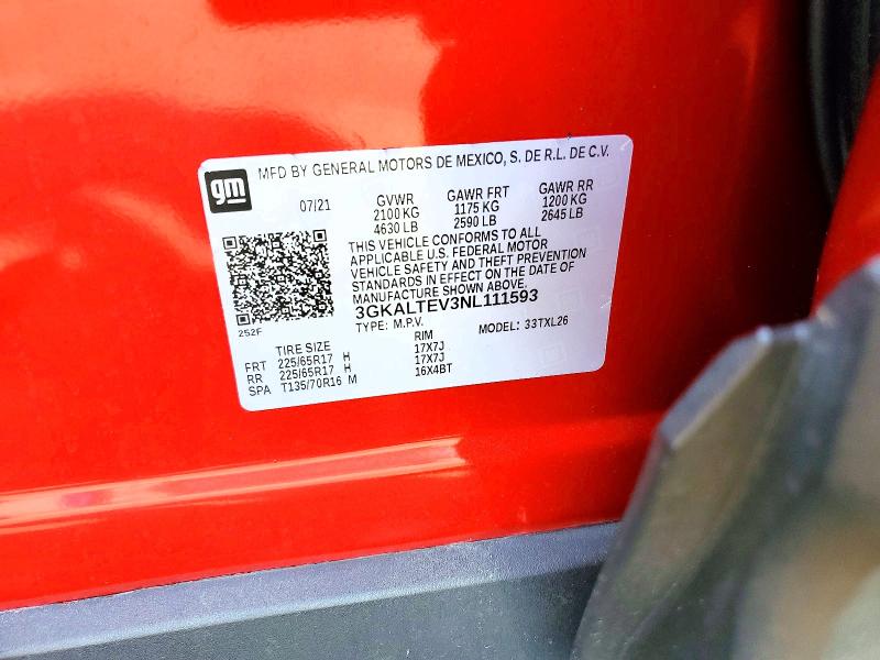 Продажа на аукционе авто 2022 Gmc Terrain, vin: 3GKALTEV3NL111593, номер лота: 42078196