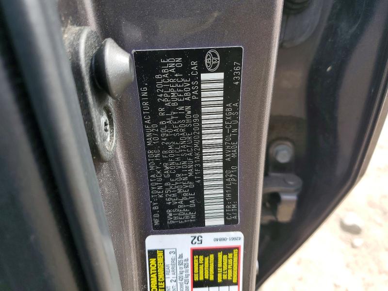 47260796 :رقم المزاد ، 4T1F31AK2MU020090 vin ، 2021 Toyota Camry Hybrid مزاد بيع
