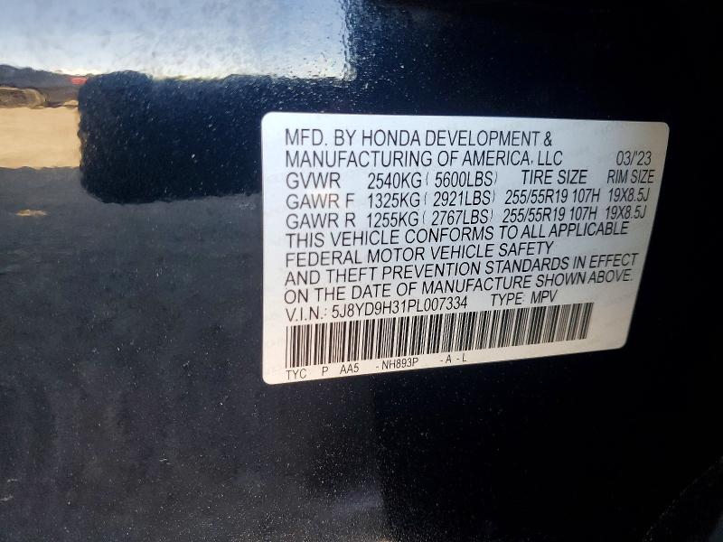 Продажа на аукционе авто 2023 Acura Mdx, vin: 5J8YD9H31PL007334, номер лота: 46333606