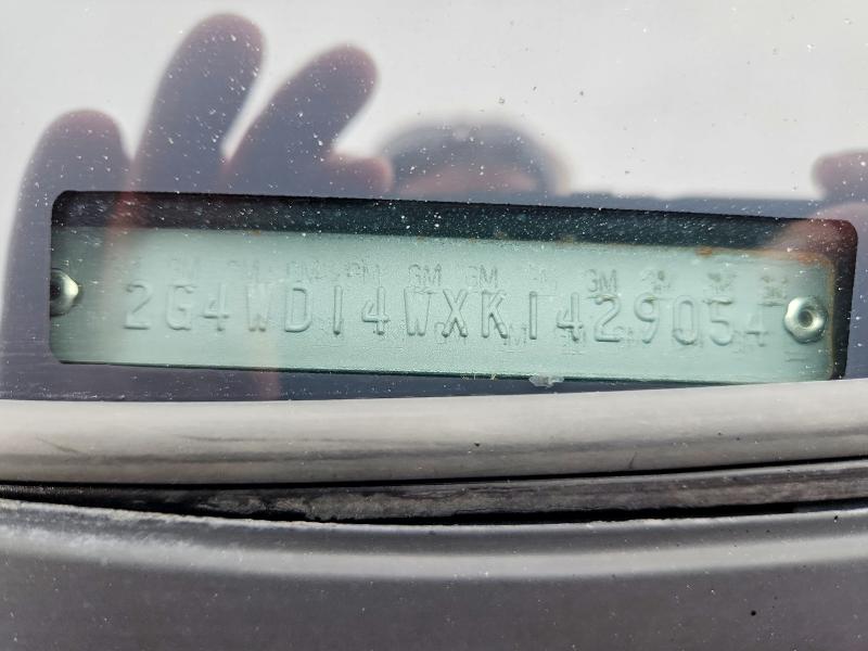47251876 :رقم المزاد ، 2G4WD14WXK1429054 vin ، 1989 Buick Regal مزاد بيع