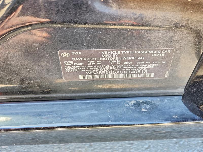 Продажа на аукционе авто 2016 Bmw 320, vin: WBA8E5G5XGNT40513, номер лота: 47814336