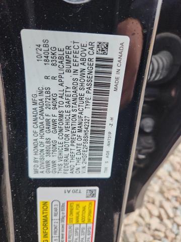 Aukcja sprzedaży 2025 Honda Civic, vin: 2HGFE2F58SH542327, numer aukcji: 79288825