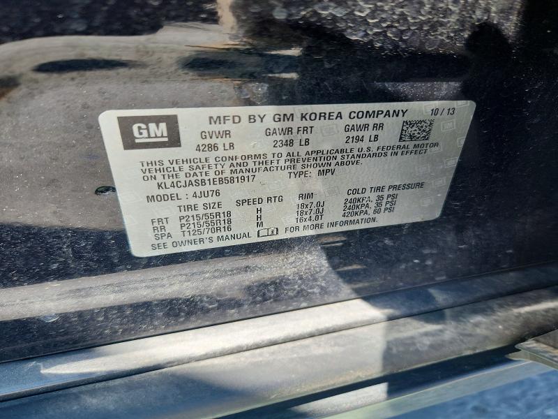 Продажа на аукционе авто 2014 Buick Encore, vin: KL4CJASB1EB581917, номер лота: 47035496