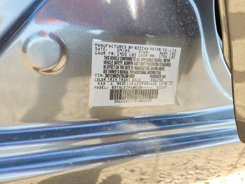 Продажа на аукционе авто 2025 Nissan Versa, vin: 3N1CN8DV7SL881002, номер лота: 79405885