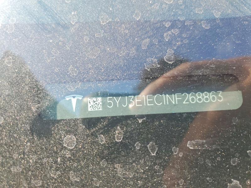 Продажа на аукционе авто 2022 Tesla Model 3, vin: 5YJ3E1EC1NF268863, номер лота: 79829655
