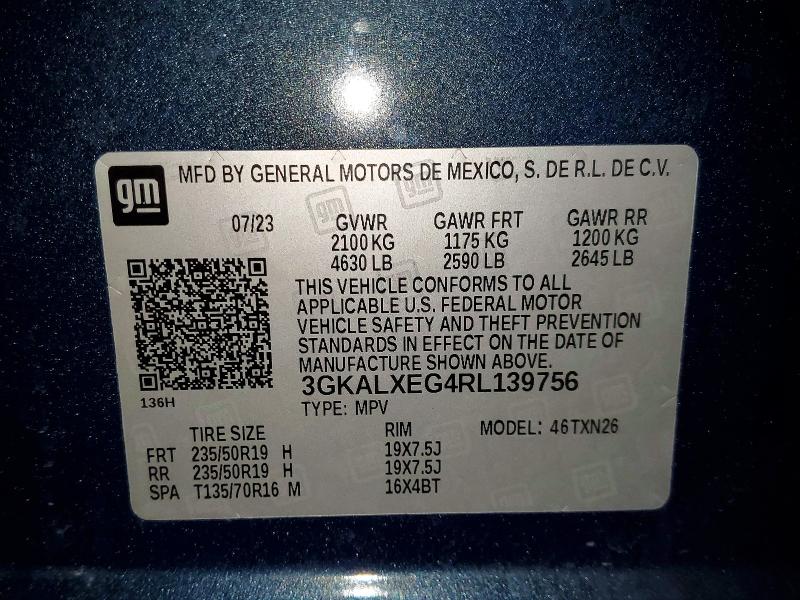 Aukcja sprzedaży 2024 Gmc Terrain, vin: 3GKALXEG4RL139756, numer aukcji: 79672745