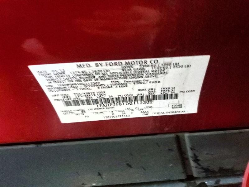 45819596 :رقم المزاد ، 1FAHP2F81DG112302 vin ، 2013 Ford Taurus مزاد بيع