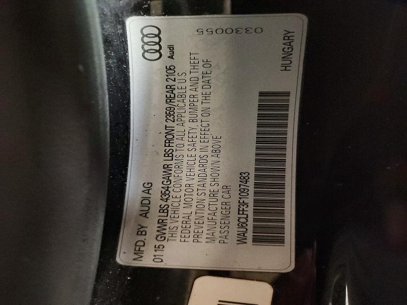 Продажа на аукционе авто 2015 Audi A3, vin: WAU6CLFF3F1097483, номер лота: 46282246