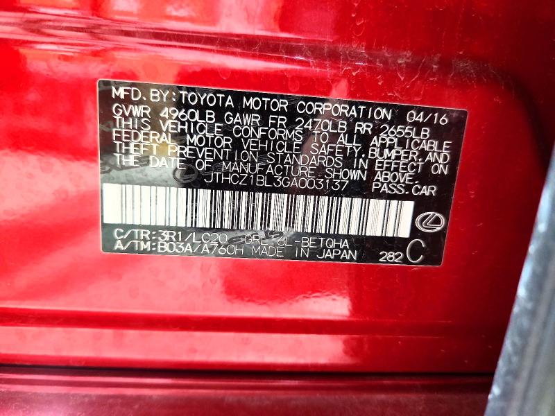Продажа на аукционе авто 2016 Lexus Gs 350, vin: JTHCZ1BL3GA003137, номер лота: 46928366