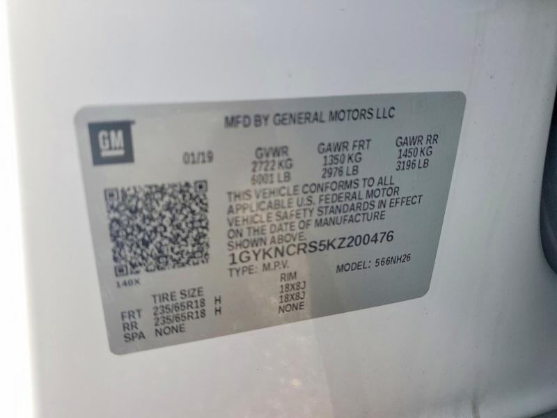 Aukcja sprzedaży 2019 Cadillac Xt5, vin: 1GYKNCRS5KZ200476, numer aukcji: 47974816