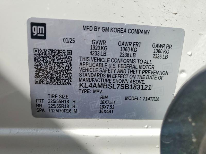 45864256 :رقم المزاد ، KL4AMBSL7SB183121 vin ، 2025 Buick Encore Gx مزاد بيع