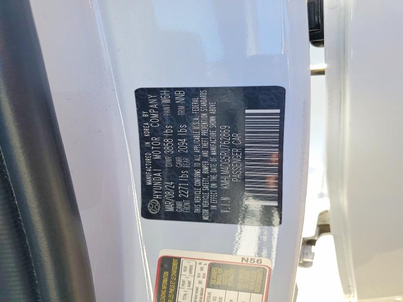 2024 Hyundai Elantra მანქანა იყიდება აუქციონზე, vin: KMHLM4DG5RU762869, აუქციონის ნომერი: 47140766