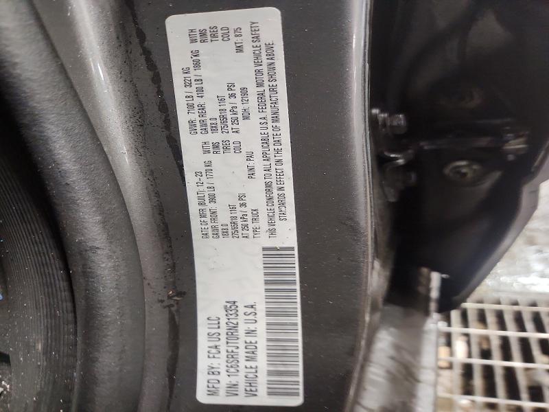 41980136 :رقم المزاد ، 1C6SRFJT0RN213354 vin ، 2024 Ram 1500 مزاد بيع