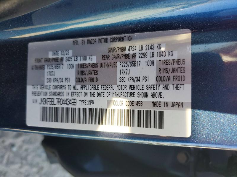 Aukcja sprzedaży 2024 Mazda Cx-5, vin: JM3KFBBL7R0443499, numer aukcji: 46858916