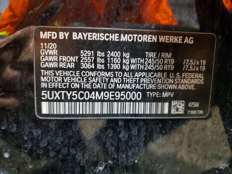 Продаж на аукціоні авто 2021 Bmw X3, vin: 5UXTY5C04M9E95000, номер лоту: 78719705
