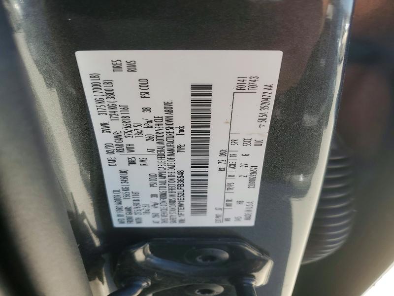 Продаж на аукціоні авто 2020 Ford F150, vin: 1FTEW1E52LFB36548, номер лоту: 46477116