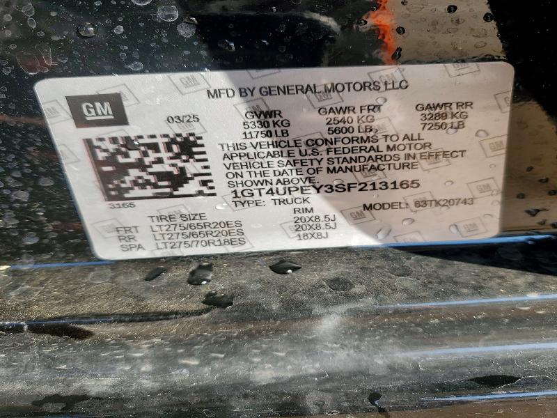 Продажа на аукционе авто 2025 Gmc Sierra, vin: 1GT4UPEY4SF213062, номер лота: 47624356
