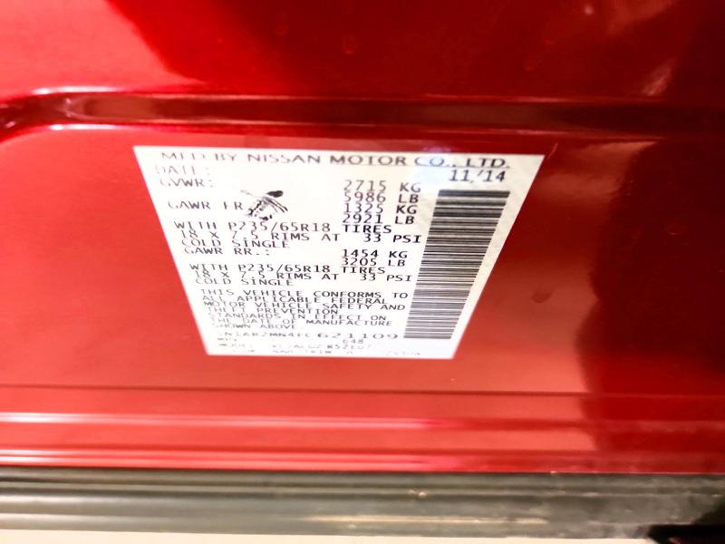 47999306 :رقم المزاد ، 5N1AR2MN4FC621109 vin ، 2015 Nissan Pathfinder مزاد بيع