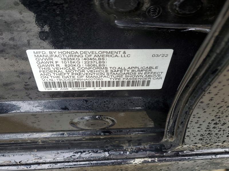 Aukcja sprzedaży 2022 Acura Ilx, vin: 19UDE2F89NA007060, numer aukcji: 79841635