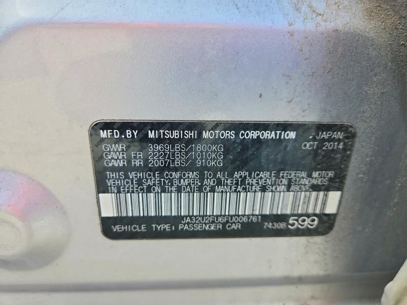 Продаж на аукціоні авто 2015 Mitsubishi Lancer, vin: JA32U2FU6FU006761, номер лоту: 48204566
