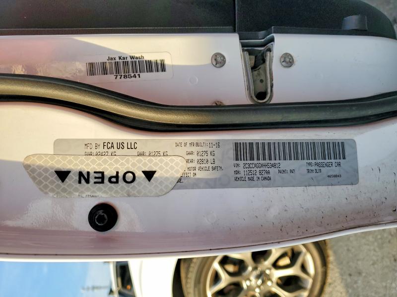 47516416 :رقم المزاد ، 2C3CCAGGXHH534812 vin ، 2017 Chrysler 300 مزاد بيع