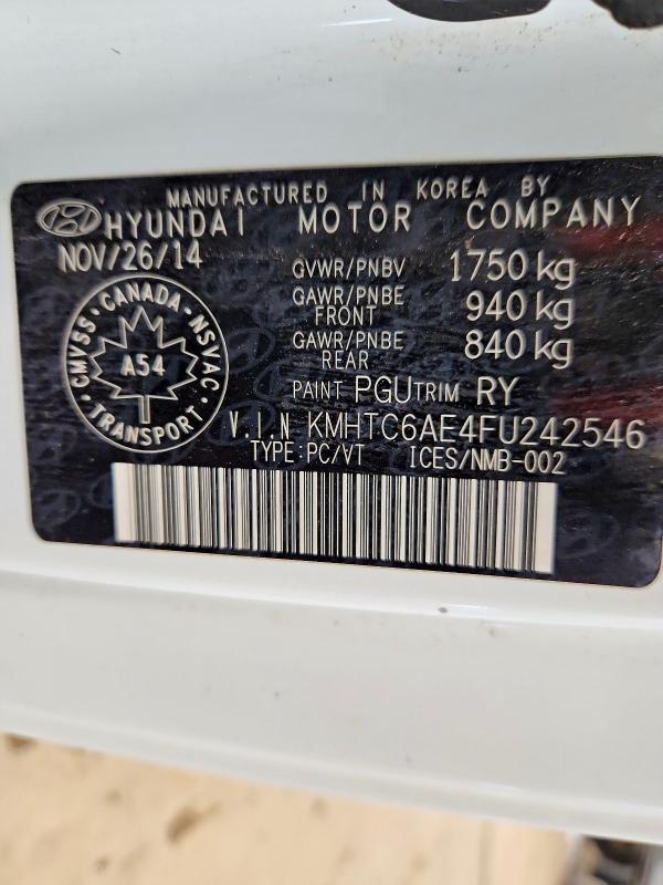 79424385 :رقم المزاد ، KMHTC6AE4FU242546 vin ، 2015 Hyundai Veloster مزاد بيع