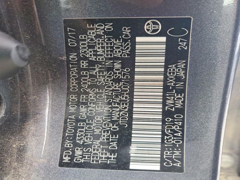 2017 Toyota Prius V მანქანა იყიდება აუქციონზე, vin: JTDZN3EU5HJ071576, აუქციონის ნომერი: 46124236