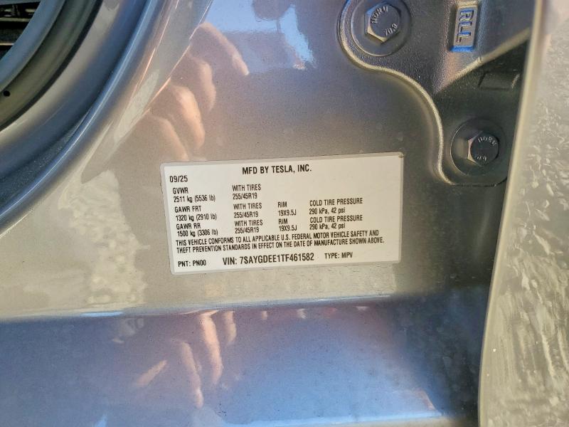 Aukcja sprzedaży 2026 Tesla Model Y, vin: 7SAYGDEE1TF461582, numer aukcji: 41970596