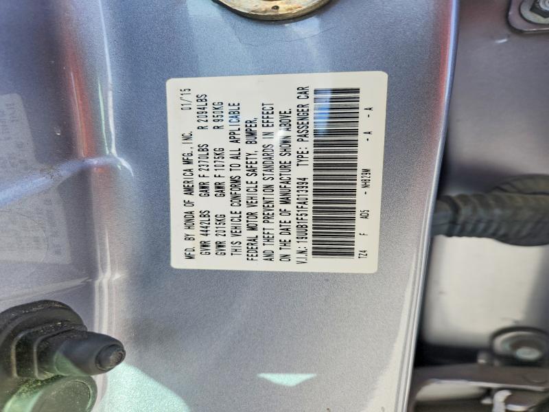 42045726 :رقم المزاد ، 19UUB1F51FA013994 vin ، 2015 Acura Tlx مزاد بيع