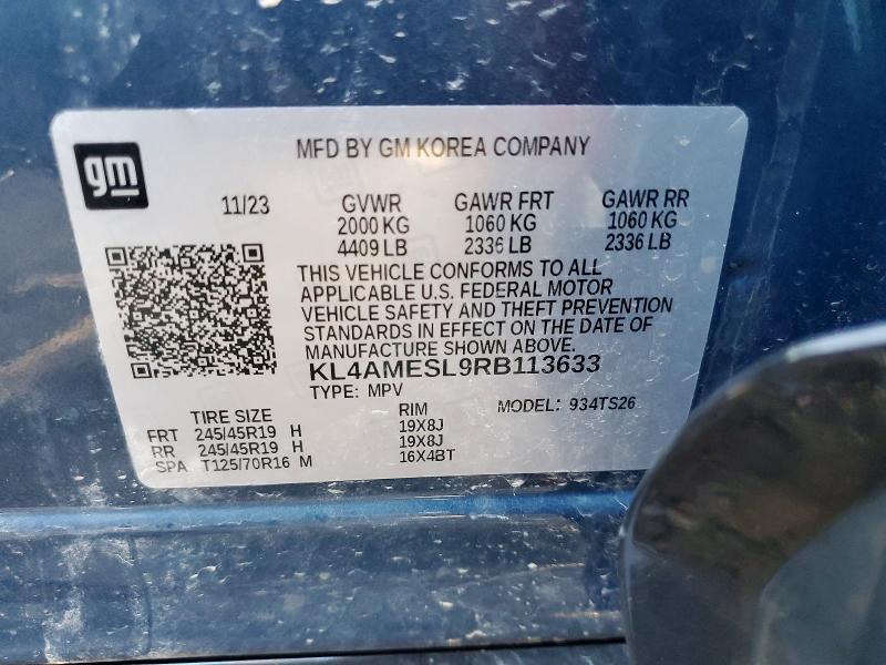 Aukcja sprzedaży 2024 Buick Encore Gx, vin: KL4AMESL9RB113633, numer aukcji: 46559016