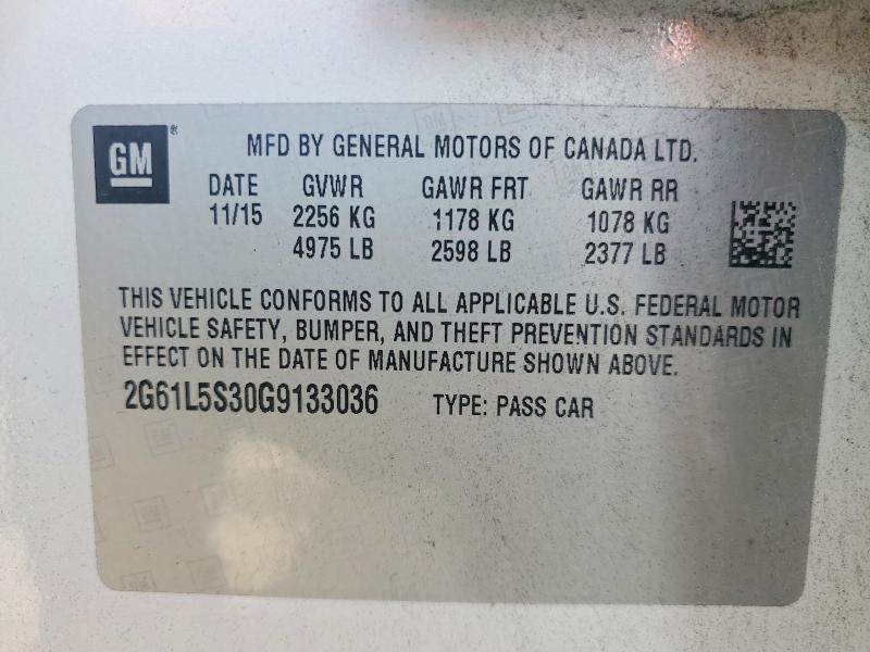 Продажа на аукционе авто 2016 Cadillac Xts, vin: 2G61L5S30G9133036, номер лота: 45645166
