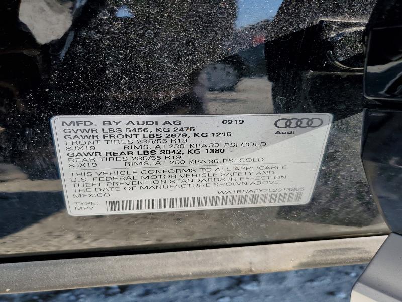 Aukcja sprzedaży 2020 Audi Q5, vin: WA1BNAFY2L2013865, numer aukcji: 46894136