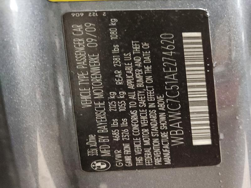 Продажа на аукционе авто 2010 Bmw 335, vin: WBAWC7C51AE274620, номер лота: 47810686