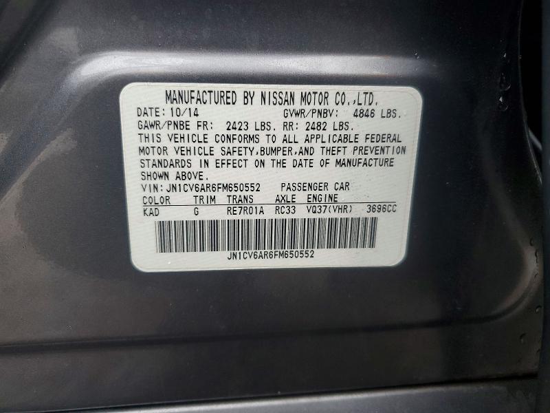 Aukcja sprzedaży 2015 Infiniti Q40, vin: JN1CV6AR6FM650552, numer aukcji: 41606286