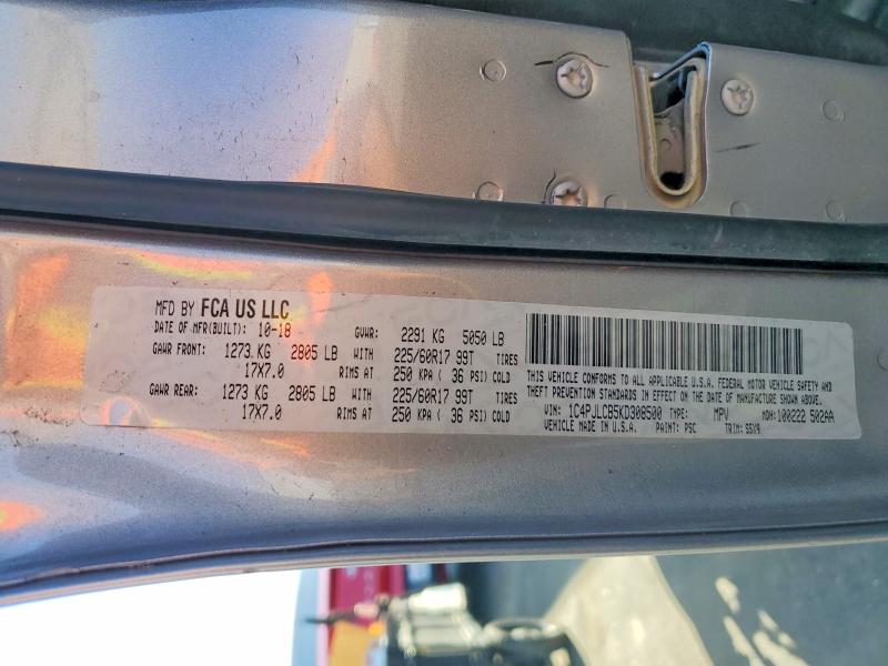 Aukcja sprzedaży 2019 Jeep Cherokee, vin: 1C4PJLCB5KD308500, numer aukcji: 41826806