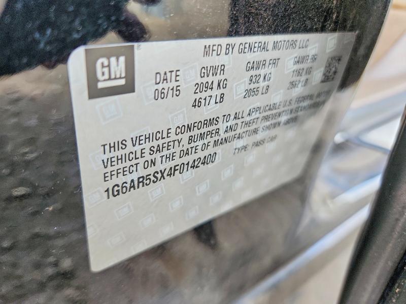 2015 Cadillac Cts მანქანა იყიდება აუქციონზე, vin: 1G6AR5SX4F0142400, აუქციონის ნომერი: 45651436