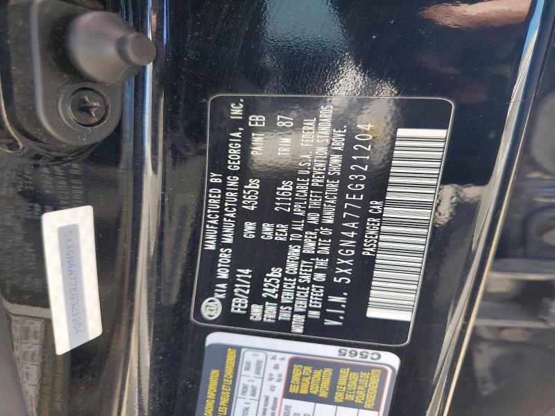 Aukcja sprzedaży 2014 Kia Optima, vin: 5XXGN4A77EG321204, numer aukcji: 41953096