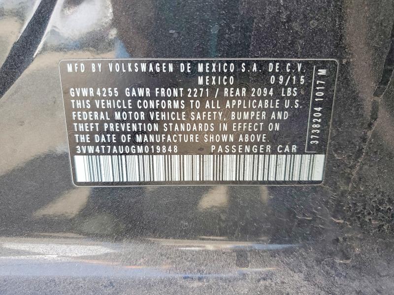 Aukcja sprzedaży 2016 Volkswagen Gti, vin: 3VW4T7AU0GM019848, numer aukcji: 48142756