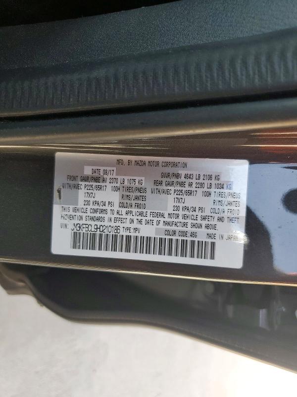 Aukcja sprzedaży 2017 Mazda Cx-5, vin: JM3KFBCL9H0210186, numer aukcji: 79653585