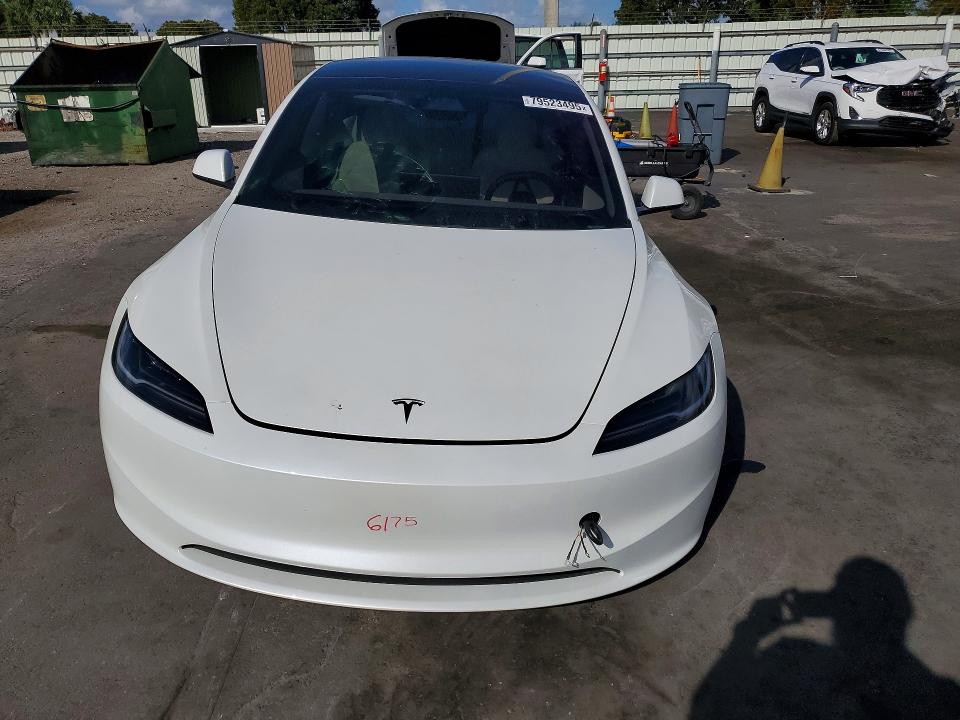 2025 Tesla Model 3 მანქანა იყიდება აუქციონზე, vin: 5YJ3E1EBXSF900309, აუქციონის ნომერი: 79523495