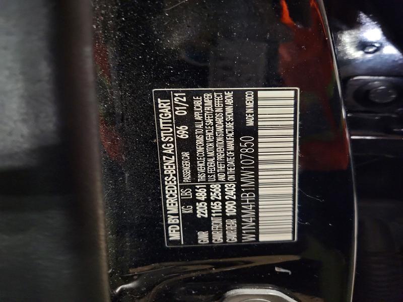 Aukcja sprzedaży 2021 Mercedes-benz Glb, vin: W1N4M4HB1MW107850, numer aukcji: 47351056