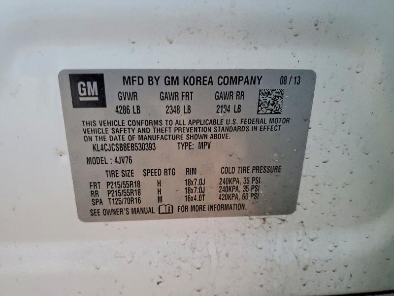 Продажа на аукционе авто 2014 Buick Encore, vin: KL4CJCSB8EB530393, номер лота: 78266265