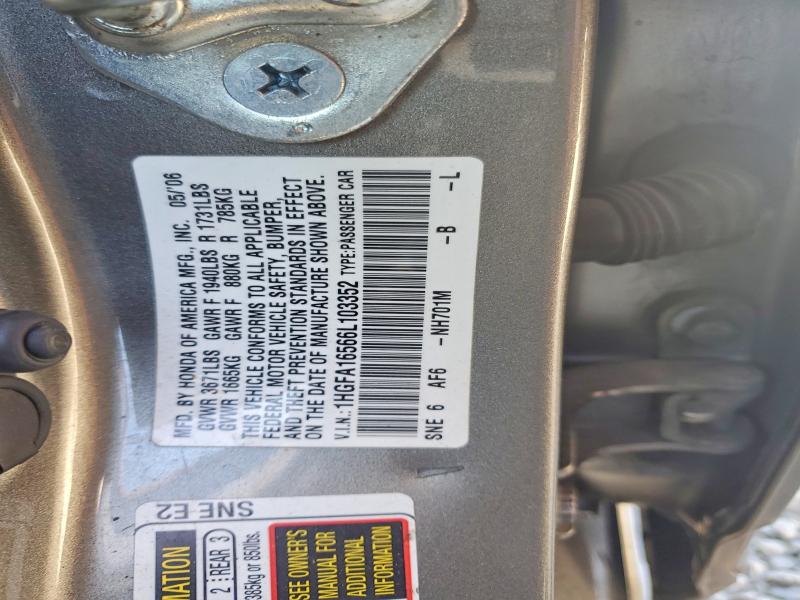 Продаж на аукціоні авто 2006 Honda Civic, vin: 1HGFA16566L103352, номер лоту: 47658176