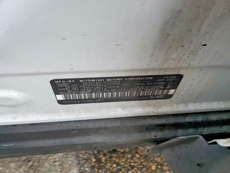 Aukcja sprzedaży 2020 Mitsubishi Eclipse Cross, vin: JA4AS3AA5LZ036980, numer aukcji: 45660506