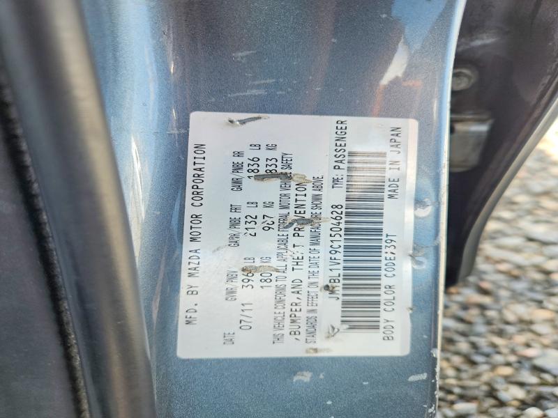47630126 :رقم المزاد ، JM1BL1VF9C1504628 vin ، 2012 Mazda 3 مزاد بيع